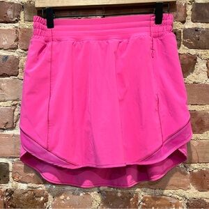 Lululemon Hotty Hot High-Rise Skirt Sonic Pink Size 6 Skort